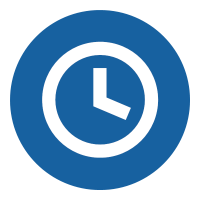 Blue Clock Icon